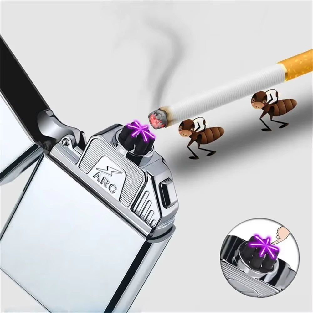 Electronics Gadgets To Gift - 방풍 USB 충전 전자 라이터, 6