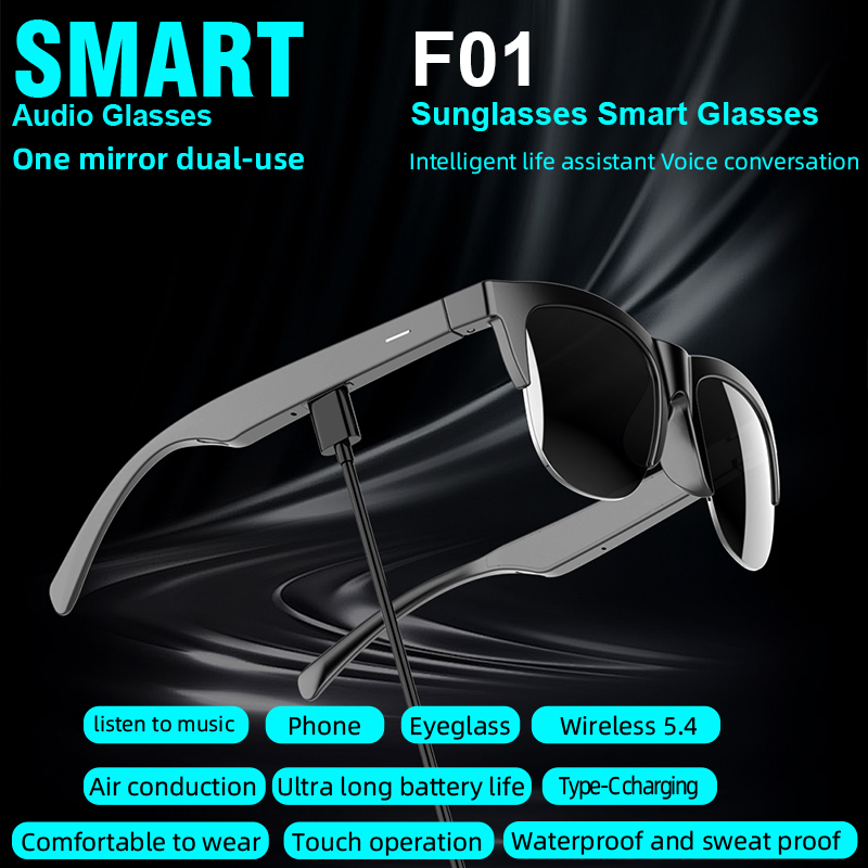 Smart Glasses Ar - Ai 번역 블루투스 안경 V5.3 버전,